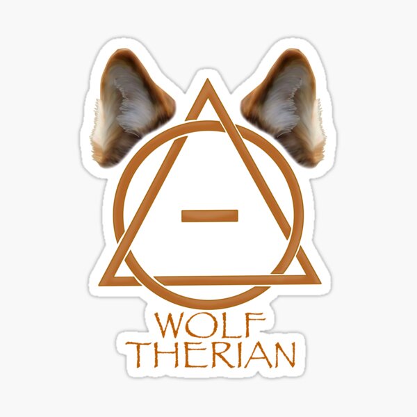 Brown Wolf Therian Pride | Sticker