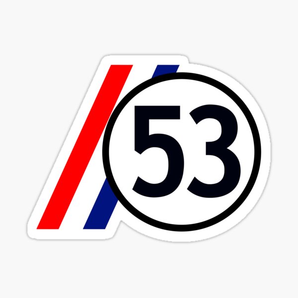 2 Sticker 20cm Herbie No 53 Start Number Digit Number Racing Auto Motor Sport 