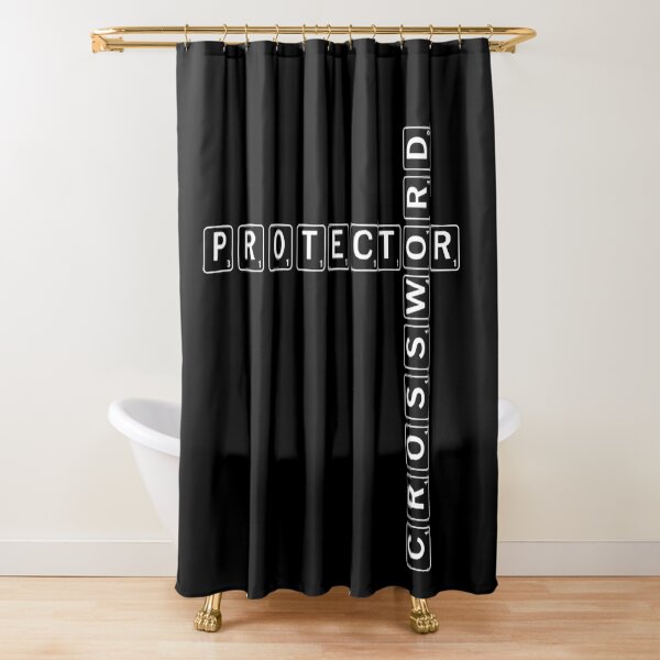 Protector Crossword Shower Curtain