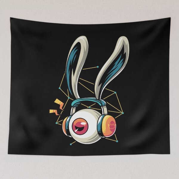 Item preview, Mr.Bunny_Eye with headphones designed and sold by kalud-zoldyck.