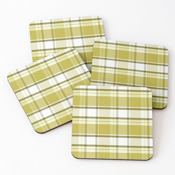 Item preview, Light Green Glitter-like Khaki Stripe Plaid Twill Pattern Goldenrod Carefree Days designed and sold by Hanlar.