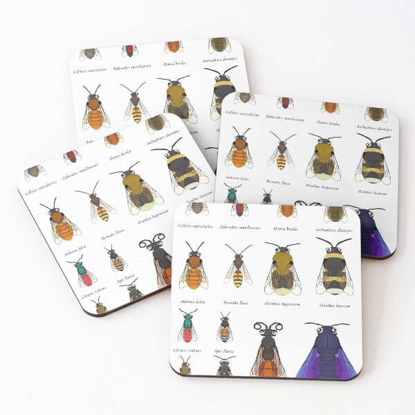 Item preview, Bees and wasps of Europe - cute version designed and sold by Cendino.