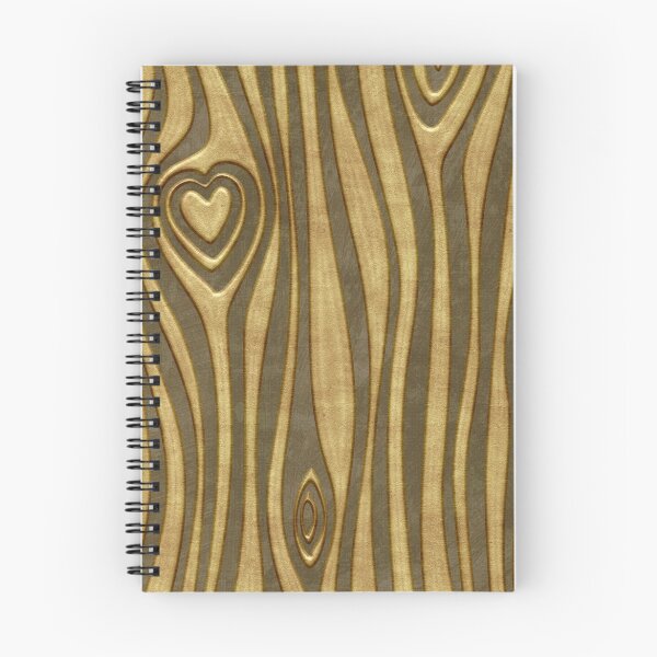 Item preview, Golden Wood Grain Heart designed and sold by H. Doucette Studio.
