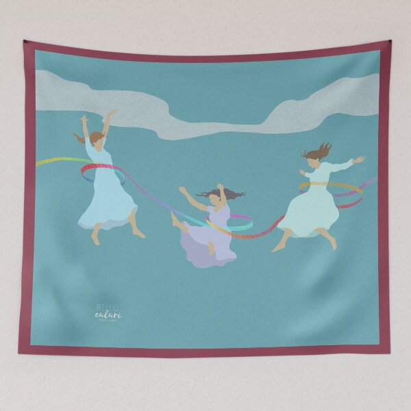 Item preview, Ballerine Volanti | Illustration designed and sold by BelluCuluri.