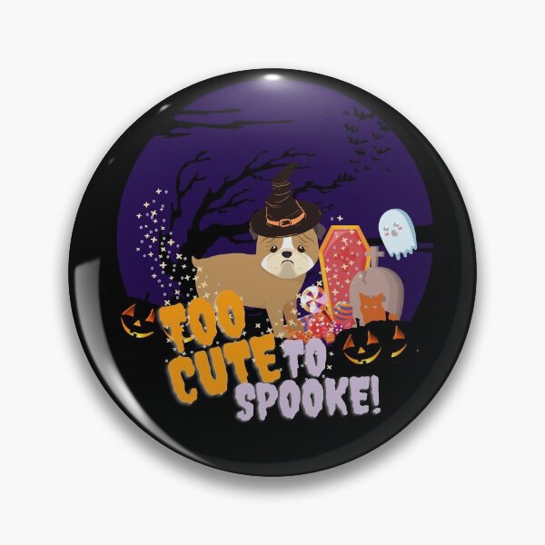 Item preview, pug halloween , too cute to spooke designed and sold by SpicyCherrys.