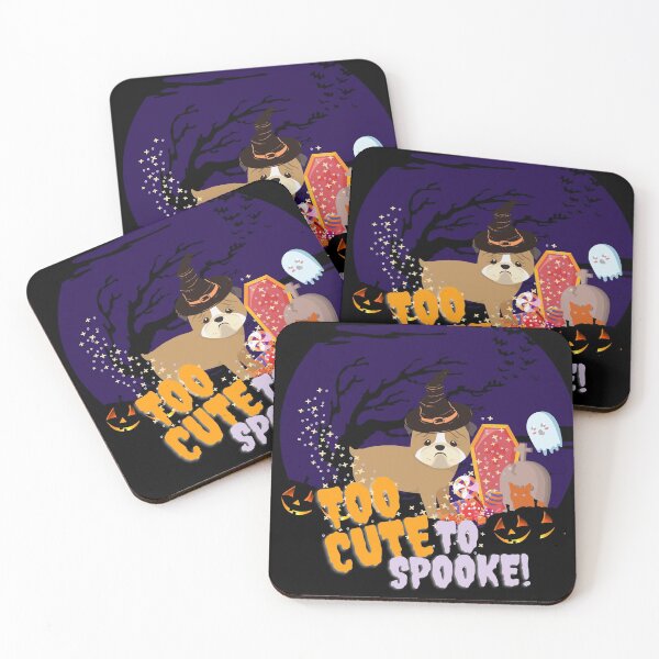 Item preview, pug halloween , too cute to spooke designed and sold by SpicyCherrys.