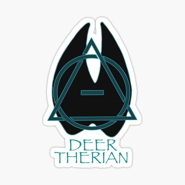 Dark red therian theta delta Sticker for Sale by DraconicsDesign