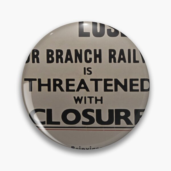 Item preview, Vintage Railway closure campaign poster designed and sold by Random Railways.
