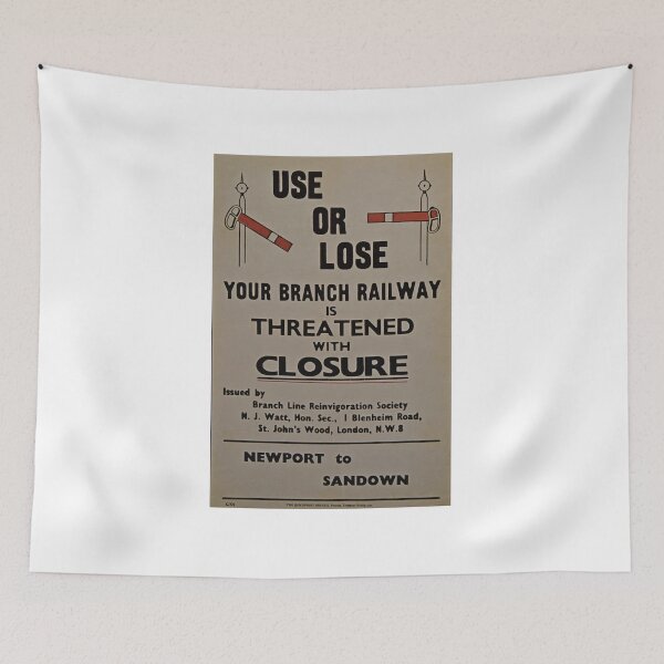 Item preview, Vintage Railway closure campaign poster designed and sold by Random Railways.