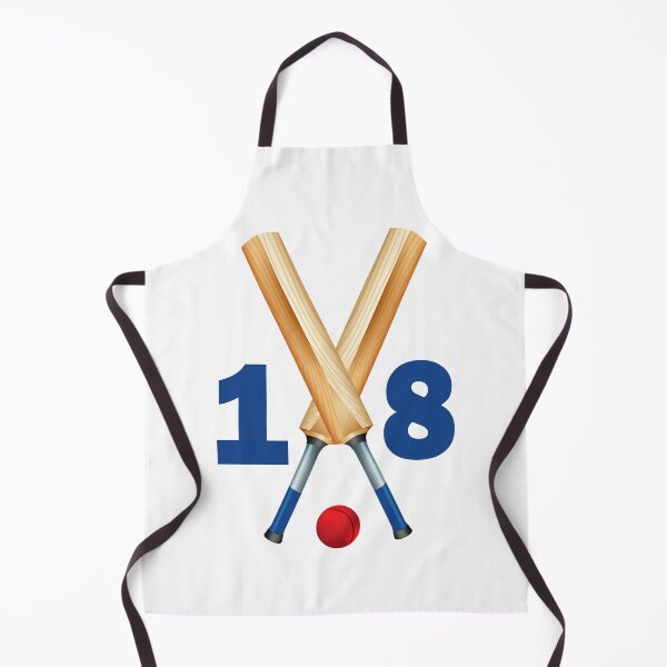 Item preview, Cricket number 18 - eighteen with bats and ball designed and sold by AllShirts21.