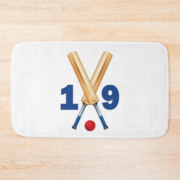 Item preview, Cricket number 19 - nineteen with bats and ball designed and sold by AllShirts21.