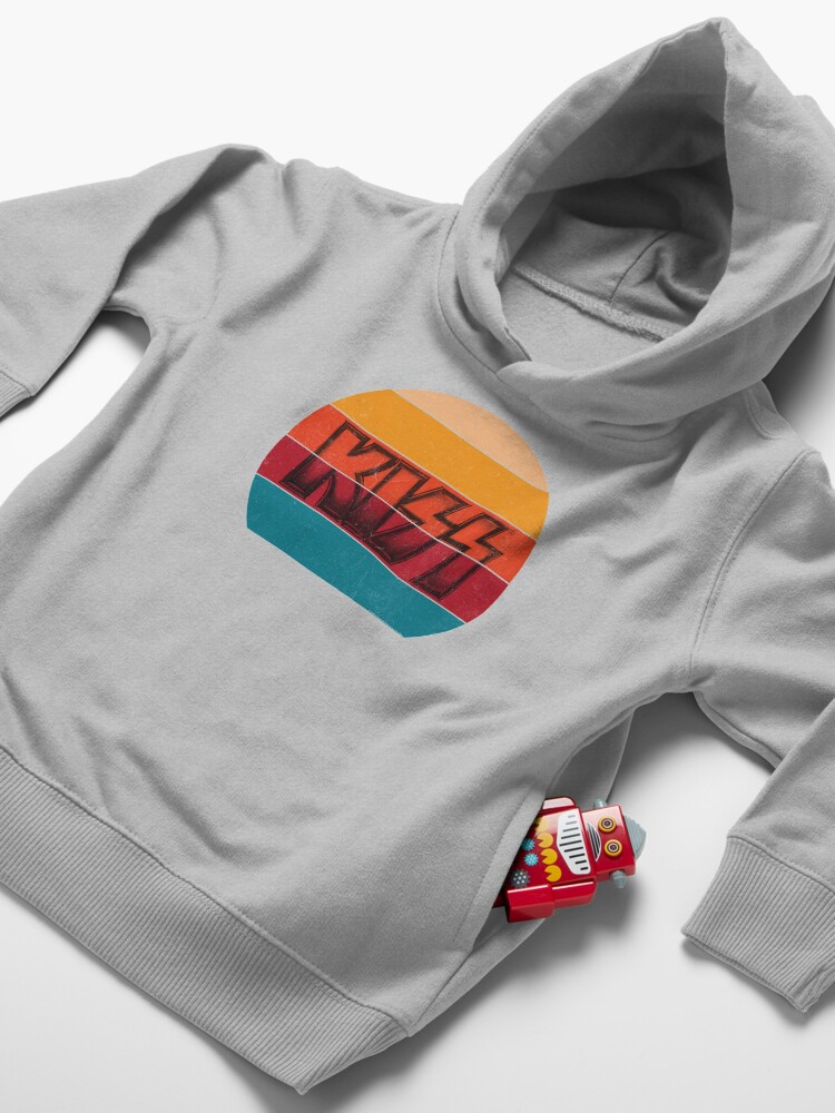 Alternate view of Kiss Band Vintage Sunset Logo Toddler Pullover Hoodie