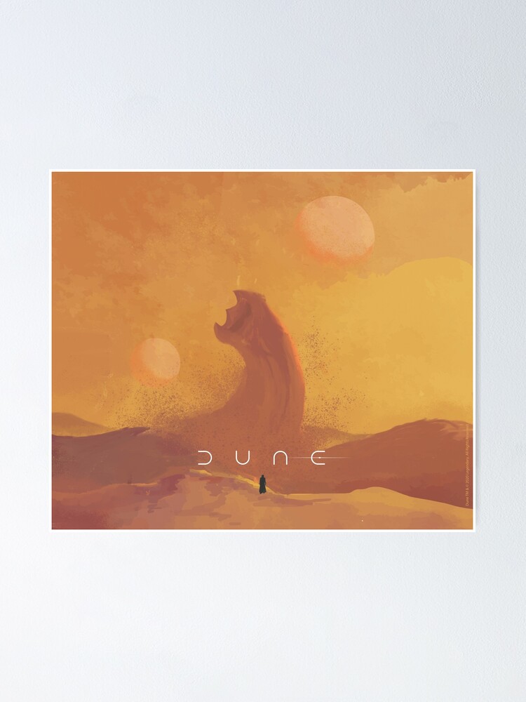 Alternate view of Dune 2021. Fan Art. Sandworm Poster