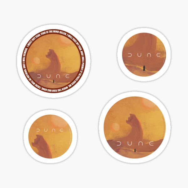 Dune 2021. Fan Art. Sandworm Sticker