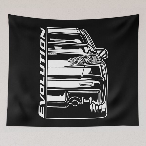 Item preview, Lancer Evolution X (White Print) designed and sold by idrdesign.