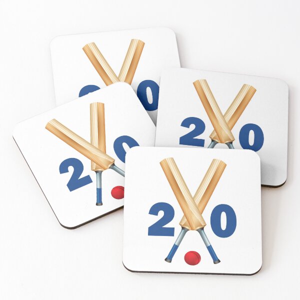 Item preview, Cricket number 20 - twenty with bats and ball designed and sold by AllShirts21.