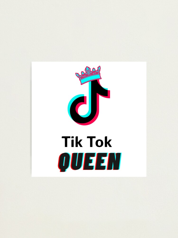Download "Tik Tok Queen" Photographic Print by wednesdays57 | Redbubble
