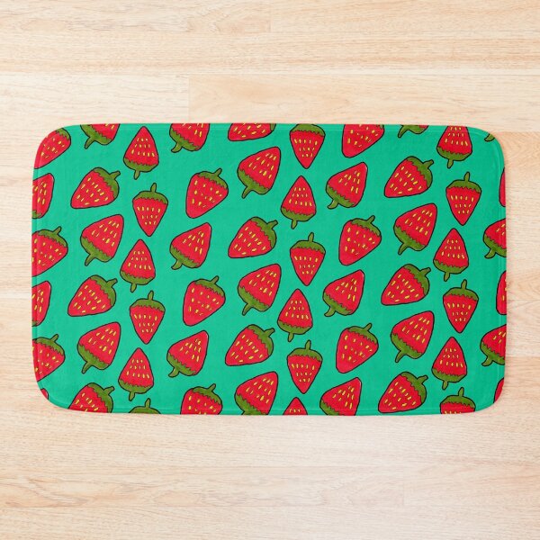 Item preview, Strawberry Fruit Pattern on Mint Green designed and sold by Harriet Linton.