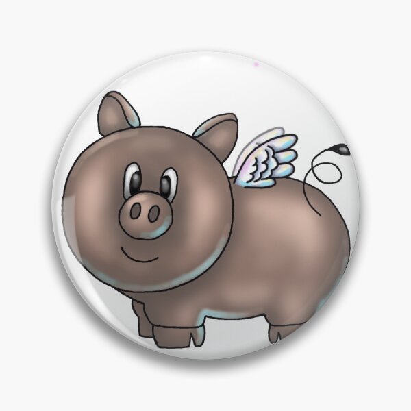 Item preview, Angel Piggy and Butterflies designed and sold by piggiesnstuff.