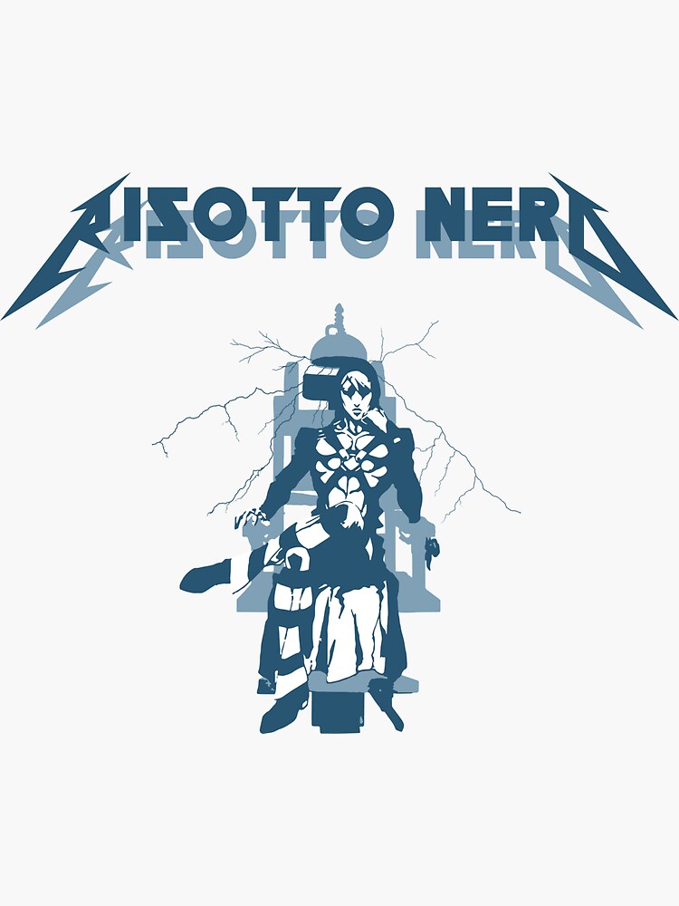 "Risotto Nero X Ride the lightning Metallica X Jojo" Sticker for Sale