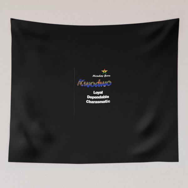 Item preview, Monday Born Ghanaian Male Name 'Kwodwo' in Blue designed and sold by WhoWeAre.