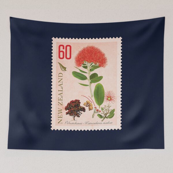 Item preview, 60 NZ Pohutukawa Stamp designed and sold by CASSNELSON.
