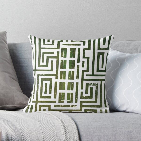 Overlook Hotel Shrub Labyrinth - The Shining Throw Pillow