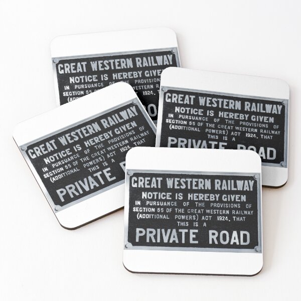 Item preview, Great Western Railway Private Road sign designed and sold by Random Railways.