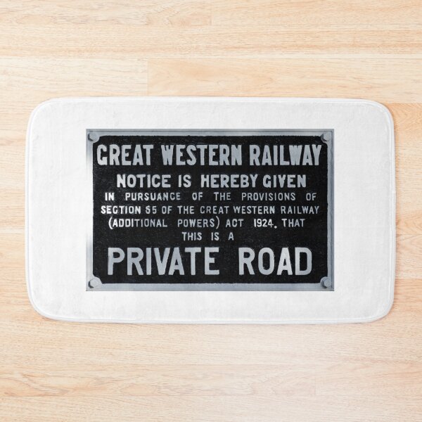 Item preview, Great Western Railway Private Road sign designed and sold by Random Railways.