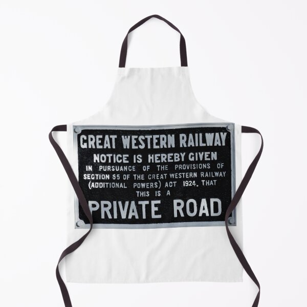 Item preview, Great Western Railway Private Road sign designed and sold by Random Railways.