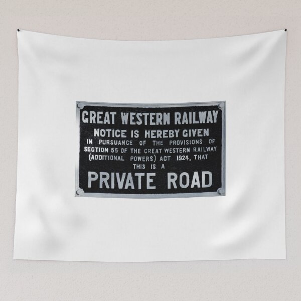 Item preview, Great Western Railway Private Road sign designed and sold by Random Railways.