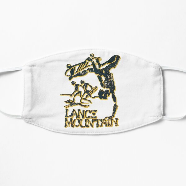 Lance Mountain, retro skateboard t shirt design. Mask