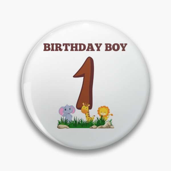 Item preview, First Birthday - Boy designed and sold by npsbubble.