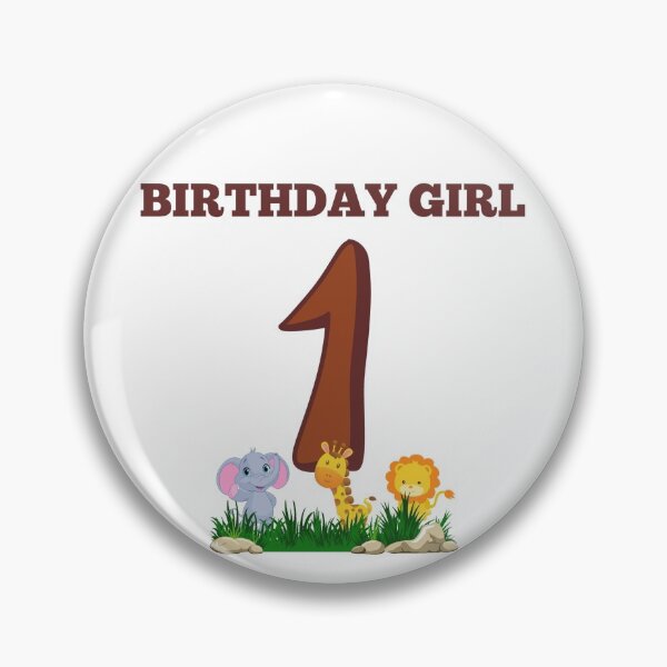 Item preview, First Birthday - Girl designed and sold by npsbubble.