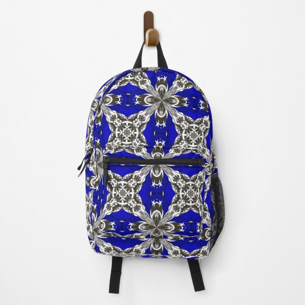 Item preview, Sapphire Blue Grey and White Repeat Tile Pattern designed and sold by taiche.