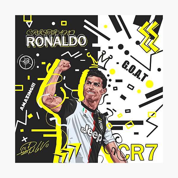 CR7 Cristiano Ronaldo Pop Art  Photographic Print
