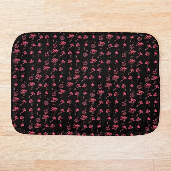 Item preview, Mushrooms on Black designed and sold by Zsuzsa illustration.
