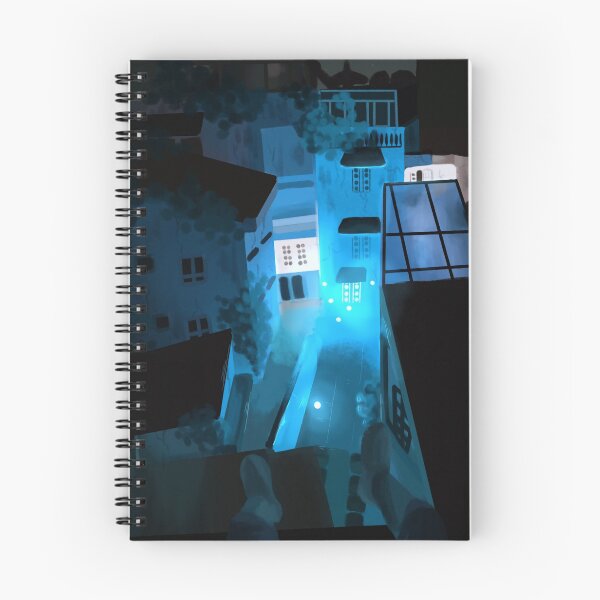 Item preview, Blue lights in a city at night designed and sold by Shisei.