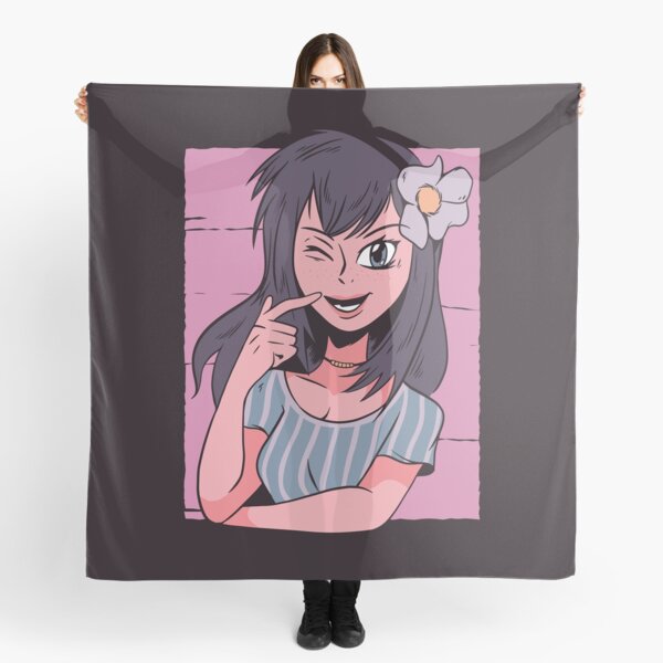 Anime Girl Scarves Redbubble - serenas scarf roblox