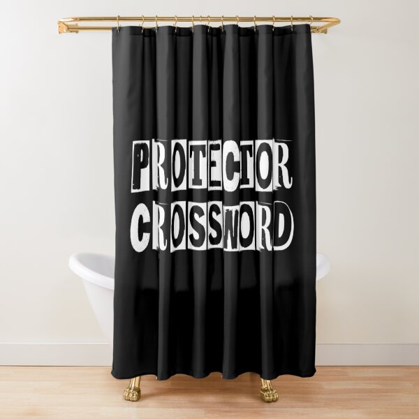 Protector Crossword Shower Curtain