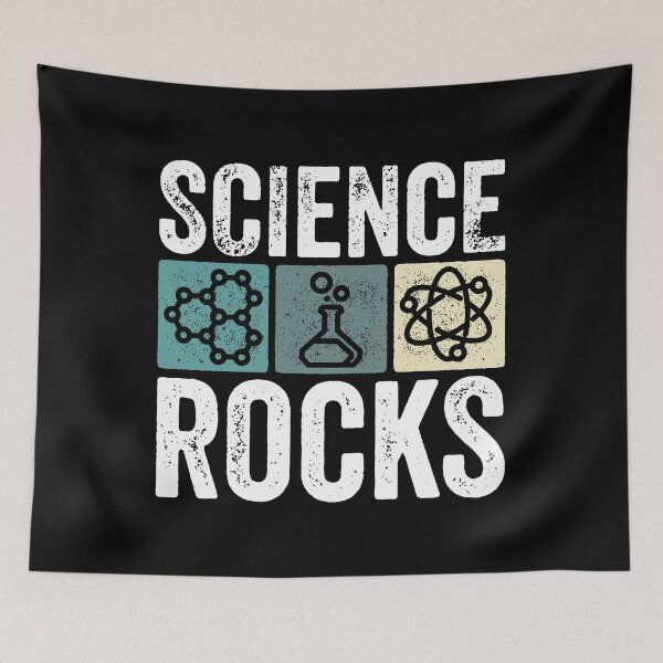 Item preview, Science Rocks Teacher Student Scientist Humor Vintage Retro designed and sold by lxmag.