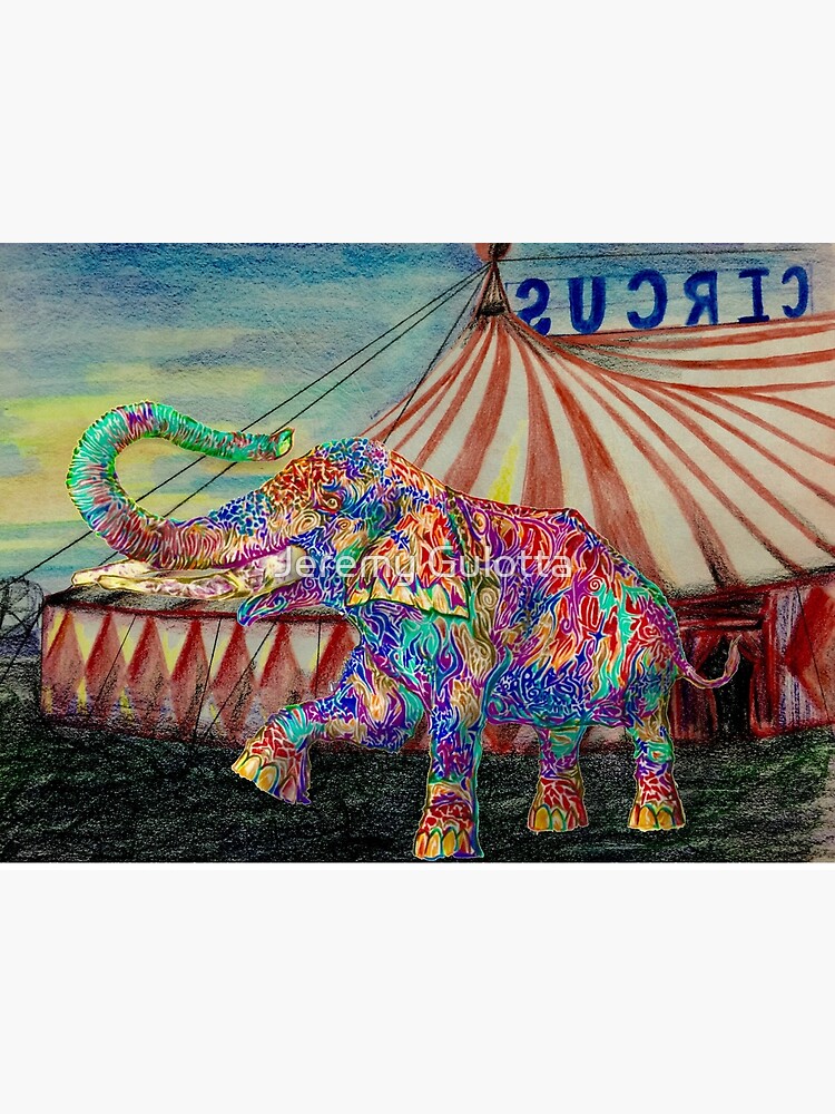 Thumbnail 3 of 3, Poster, Circus Elephant designed and sold by 4000Free.