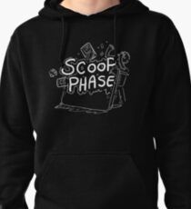 Scoop Phase white Pullover Hoodie
