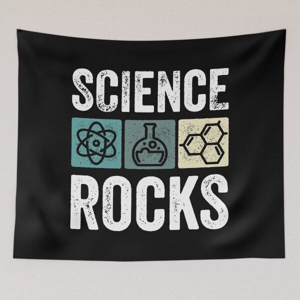 Item preview, Science Rocks Teacher Student Scientist Humor Vintage Lab designed and sold by lxmag.
