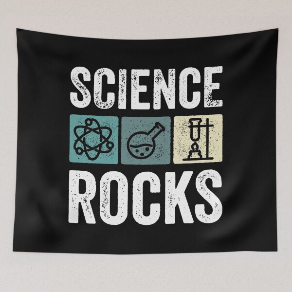 Item preview, Science Rocks Teacher Student Scientist Humor Vintage Retro designed and sold by lxmag.