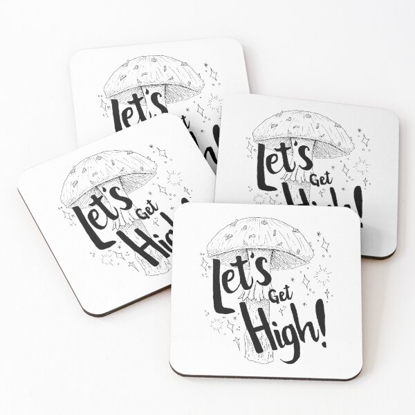 Item preview, Let's Get High x Mushroom designed and sold by livs-a-lil.