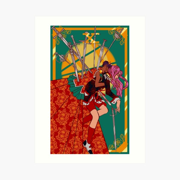 Utena Ten of Swords Art Print