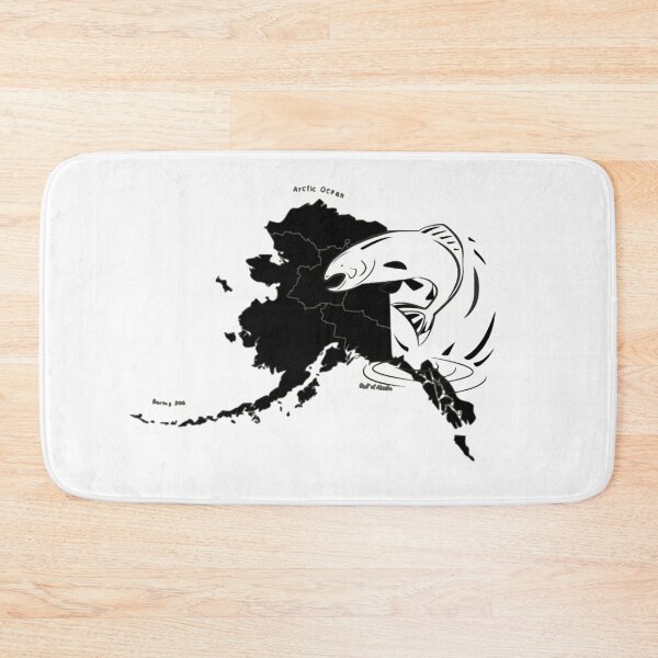 Item preview, Alaska State Salmon Scene Shirt designed and sold by Ornuma.