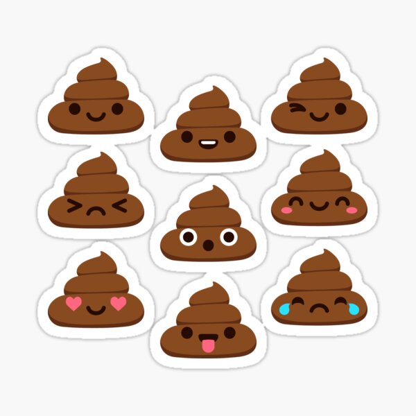 Cute Poop Sticker