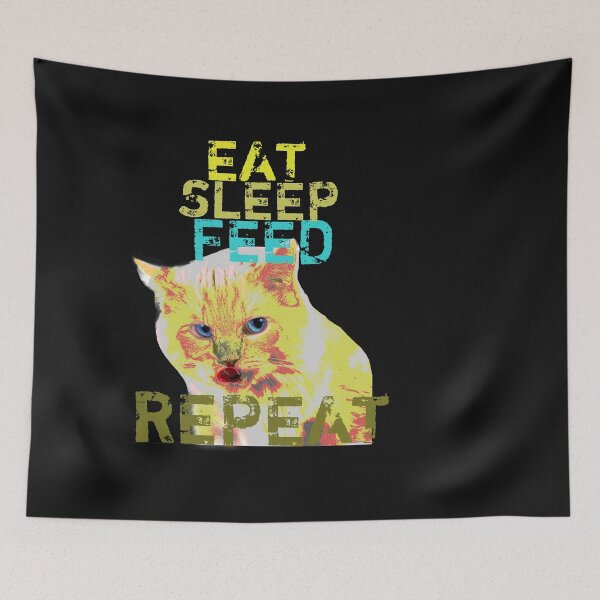 Item preview, Eat sleep feed repeat Birman Cat designed and sold by Toffy2222.
